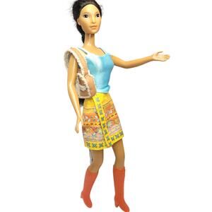 SW Pocahontas Barbie W/2 Outfits & ReAccessorized